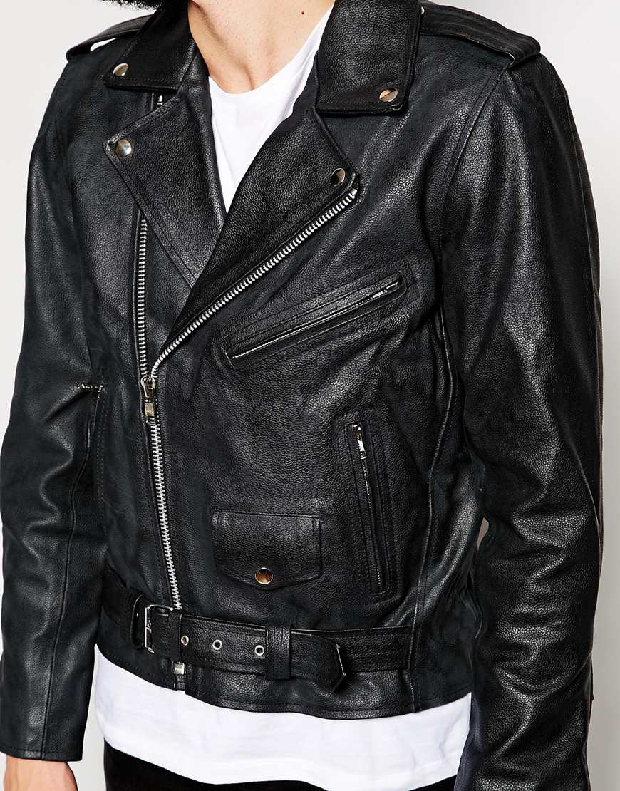 Reclaimed Vintage Leather Biker Jacket
