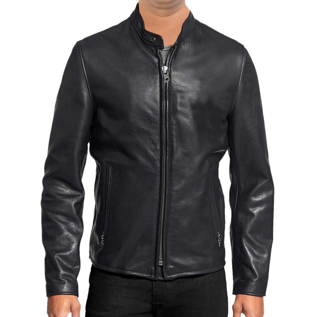 Black Clean Classic Leather Jacket